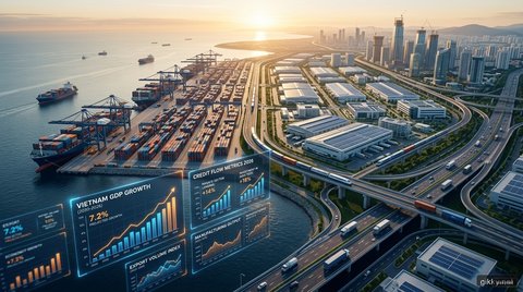 Ảnh minh họa: Kinh tế Việt Nam 9 tháng đầu năm 2026: Động lực tăng trưởng GDP và nghịch lý dòng vốn tín dụng chậm hấp thụ