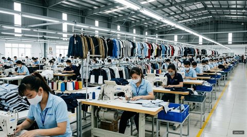 Ảnh minh họa: Dệt may Việt Nam và nghịch lý chuỗi cung ứng: Vì sao kim ngạch 44 tỷ USD nhưng biên lãi ròng chỉ 3–5%?