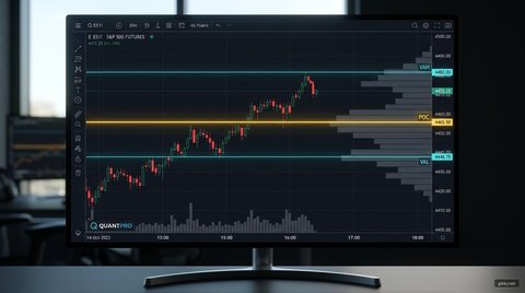 Ảnh minh họa: Volume Profile: Giải mã cấu trúc thanh khoản qua POC, Vùng giá trị (Value Area) và cái bẫy khối lượng truyền thống