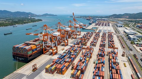 Ảnh minh họa: Cảng biển nước sâu và cơn sốt cước tàu: Sự thật về biên lợi nhuận bốc dỡ sau các dòng tít toàn cầu