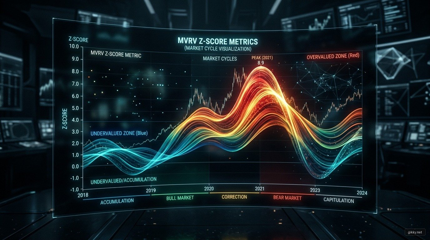 Bản đồ nhiệt chỉ số MVRV Z-Score và các chu kỳ định giá thị trường qua các mùa halving