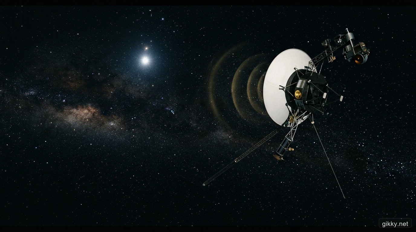 Tàu thăm dò Voyager 1 lướt đi trong không gian liên sao sâu thẳm phát tín hiệu radio vượt 22 giờ ánh sáng về Trái Đất