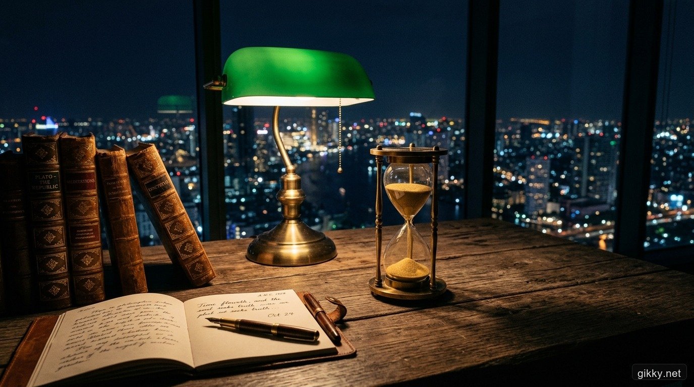 Bàn đọc sách cổ điển trong đêm và chiêm nghiệm về hiệu ứng Lindy trong đầu tư tài chính