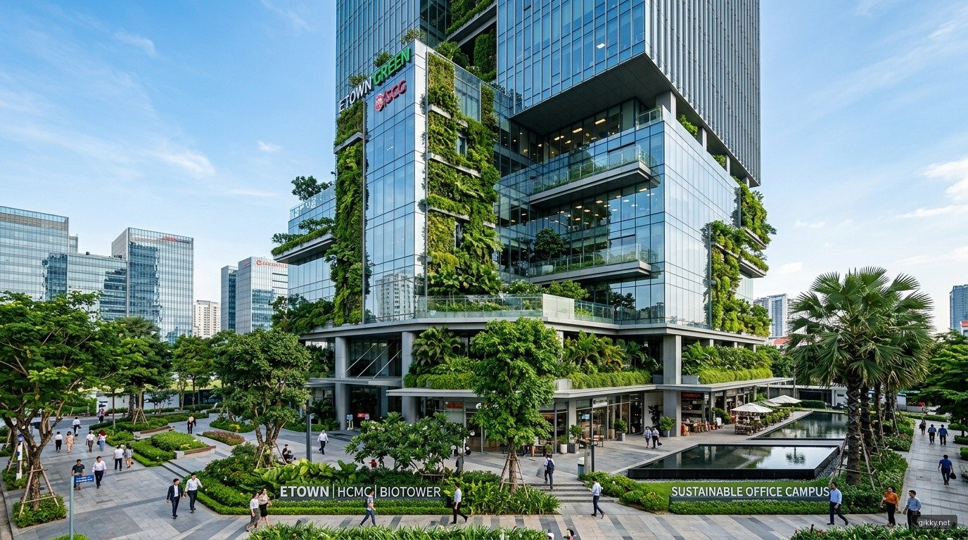 Khu phức hợp văn phòng sinh thái eTown và chuỗi bất động sản tạo dòng tiền của REE