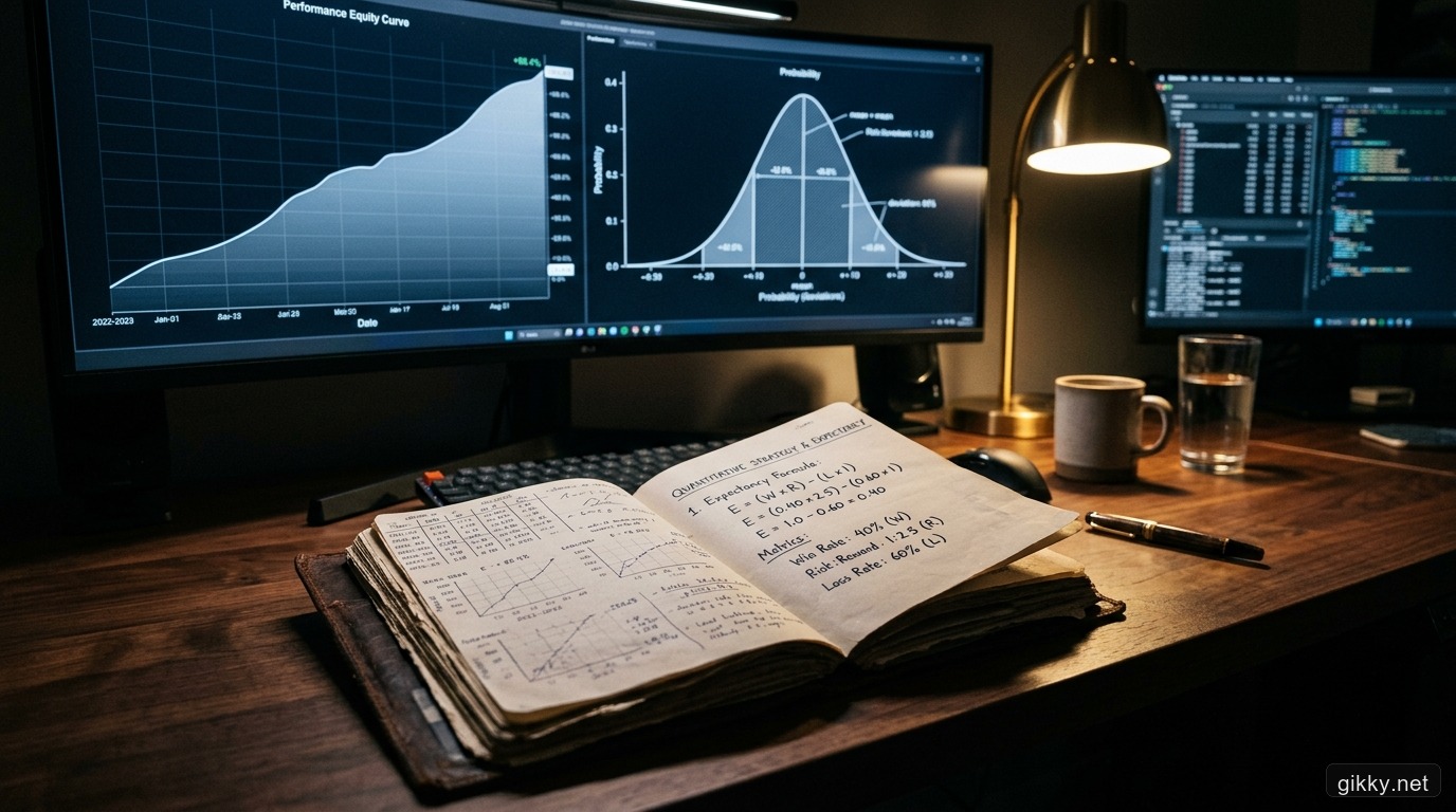 Sổ tay nhật ký giao dịch ghi chép công thức kỳ vọng toán học Expectancy và tỷ lệ Risk Reward
