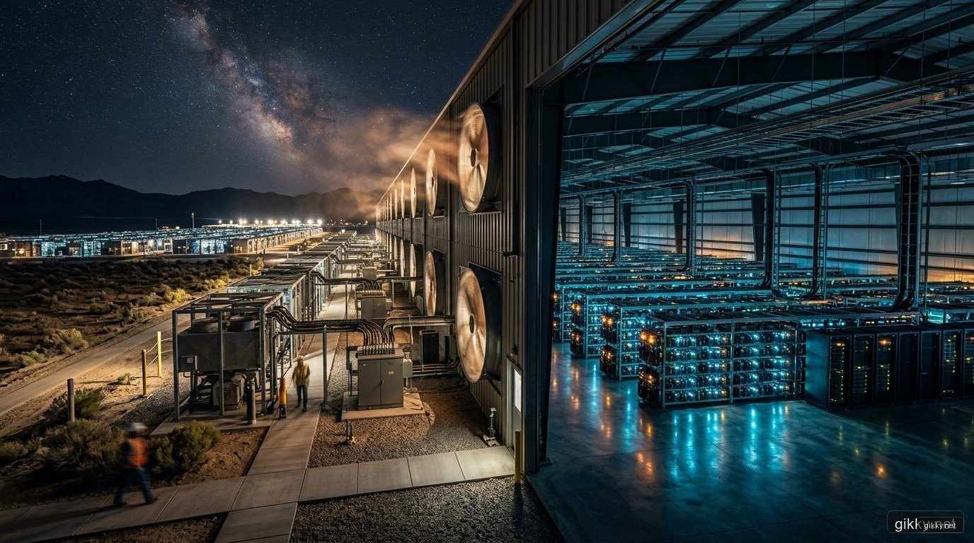Đại công trường khai thác Bitcoin và trung tâm dữ liệu tính toán AI